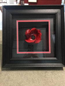 Framing Example - Framed Poppy