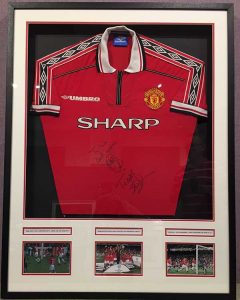 Framing Example - Football Shirt in Frame