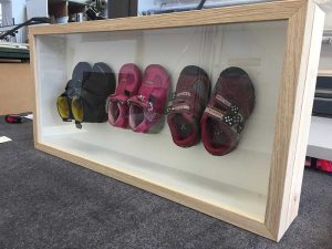 Framing Example - Child's Shoes in Frame