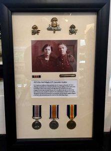 Framing Example - War Medals in Frame