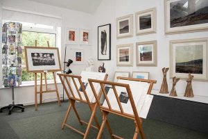 Inside Millyard Gallery, Uppermill, Saddleworth